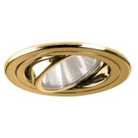 NV-Spot incastrat ,12V AC GX5,3 max. 50W gold ,Brumberg 1996.05