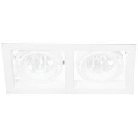 NV-Spot incastrat ,2 12V AC 2x50W gri argintiu ,Brumberg 512412